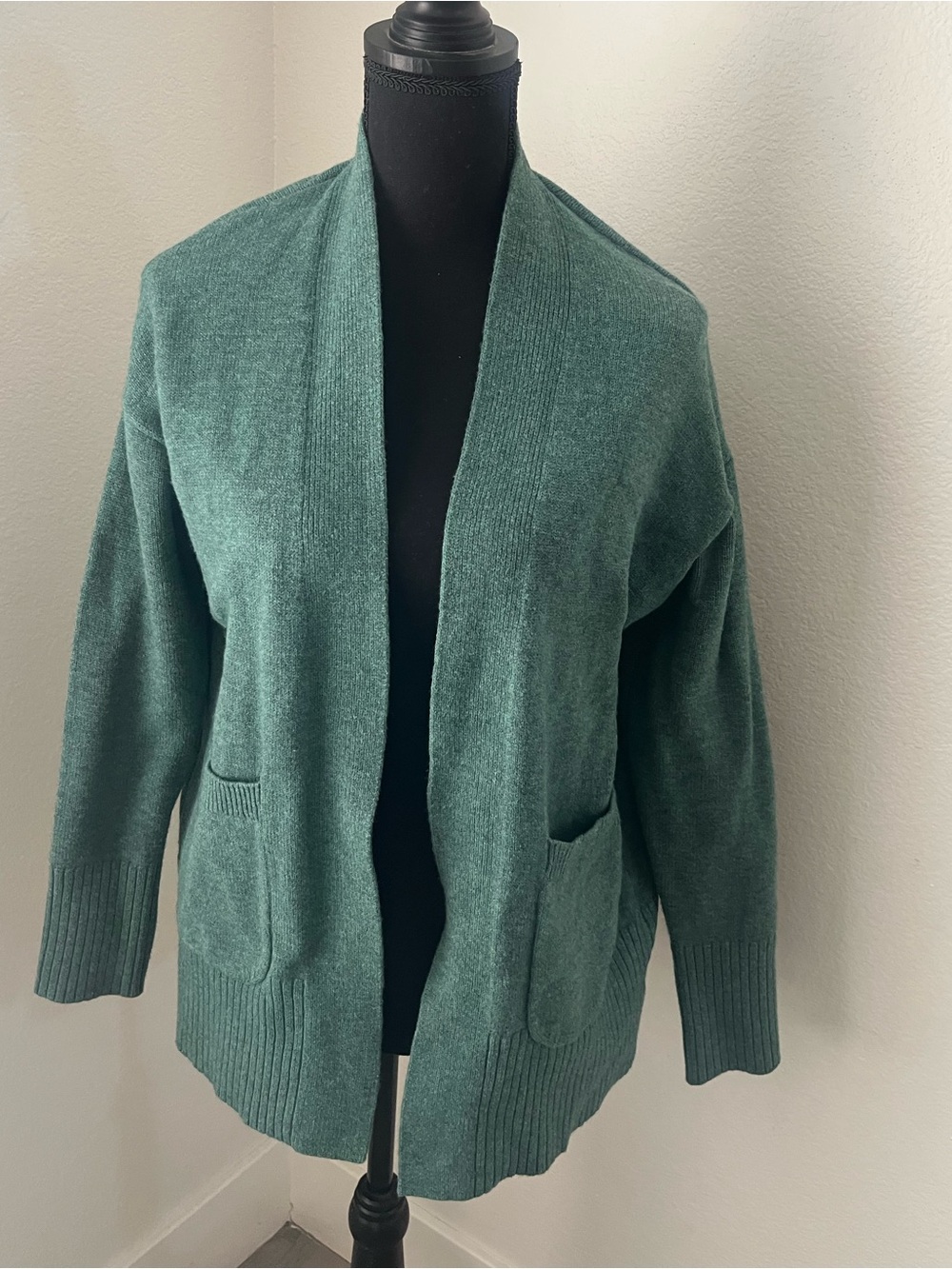 Target Women's Teal Open-Front Pocket Cardigan